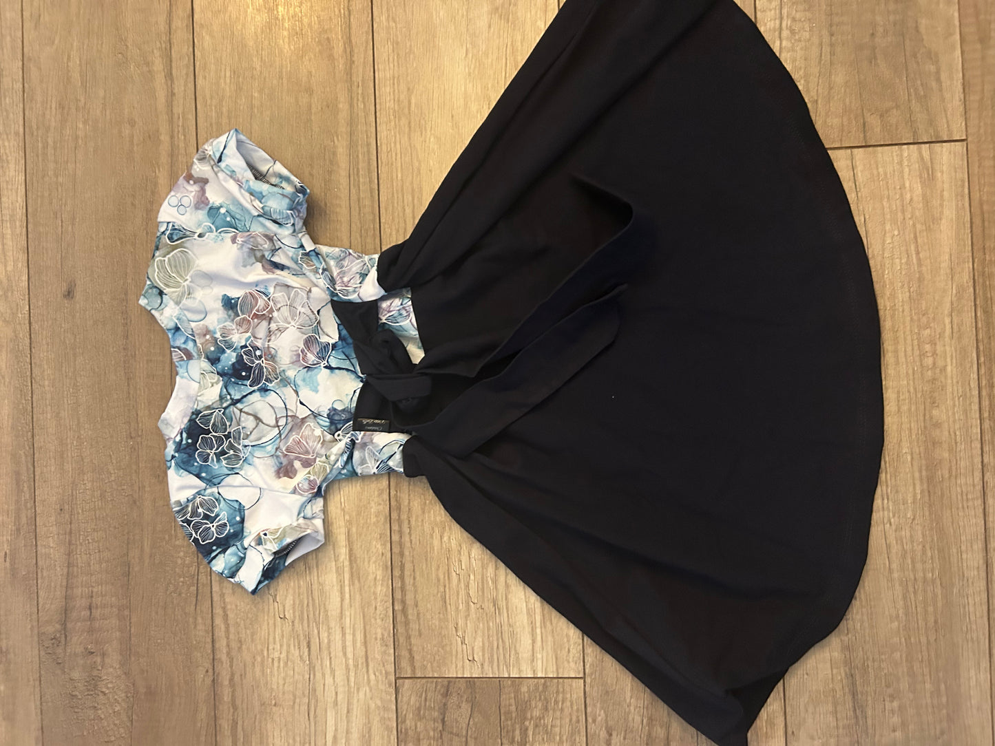 robe floral ink bleu