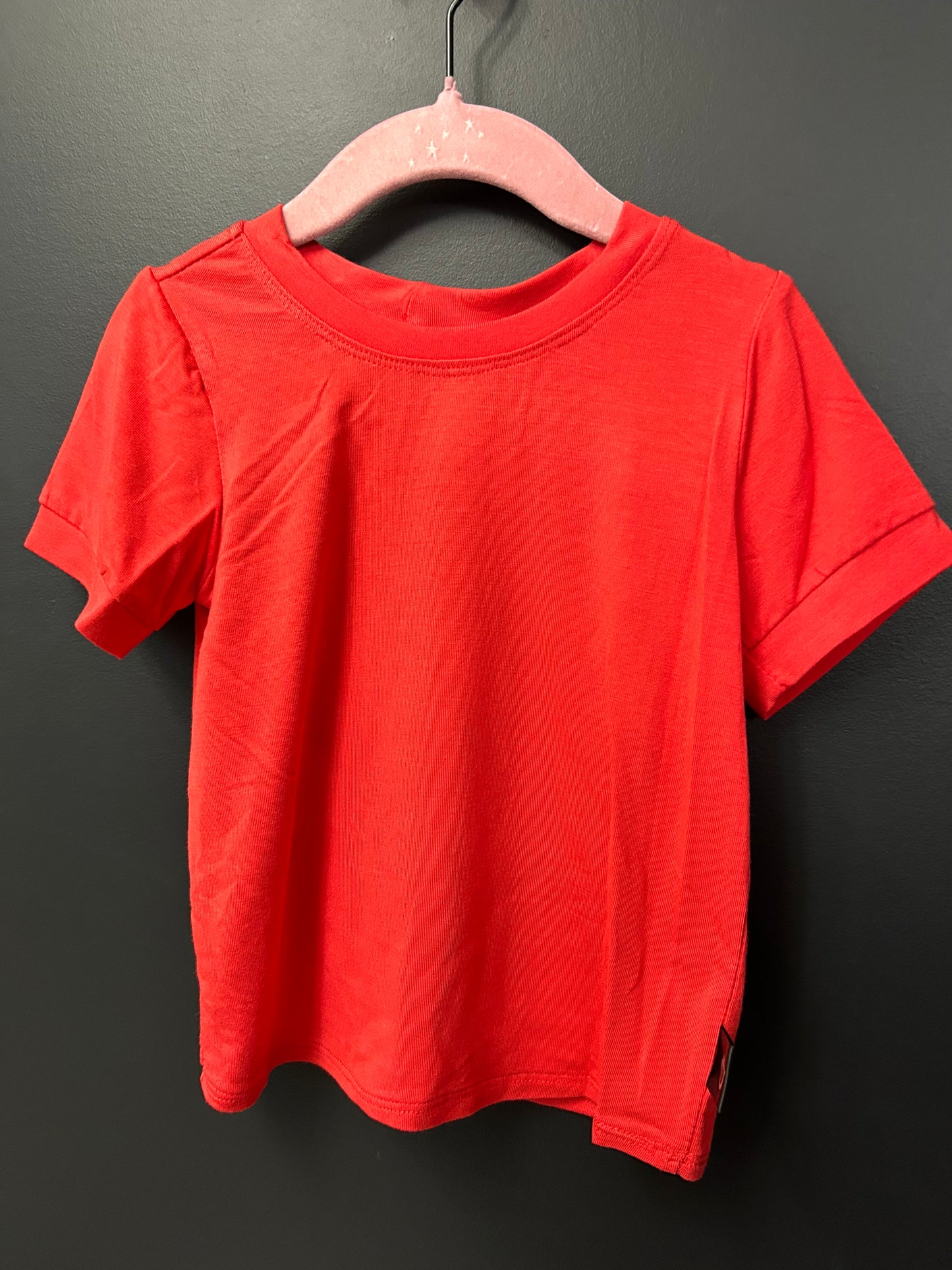 12-36 mois t-shirt rouge (sans bande de taille )le basique