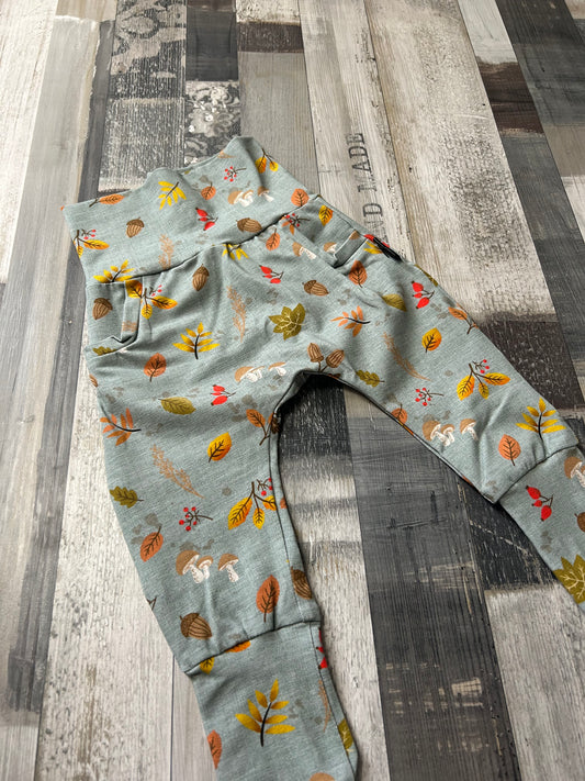 pantalon évolutif feuille d'automne  3-12 mois