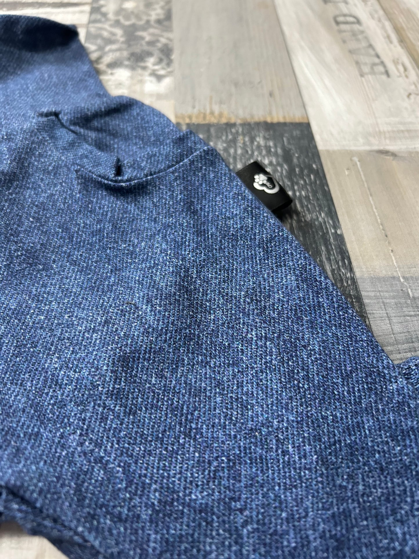 pantalon bleu effet denim