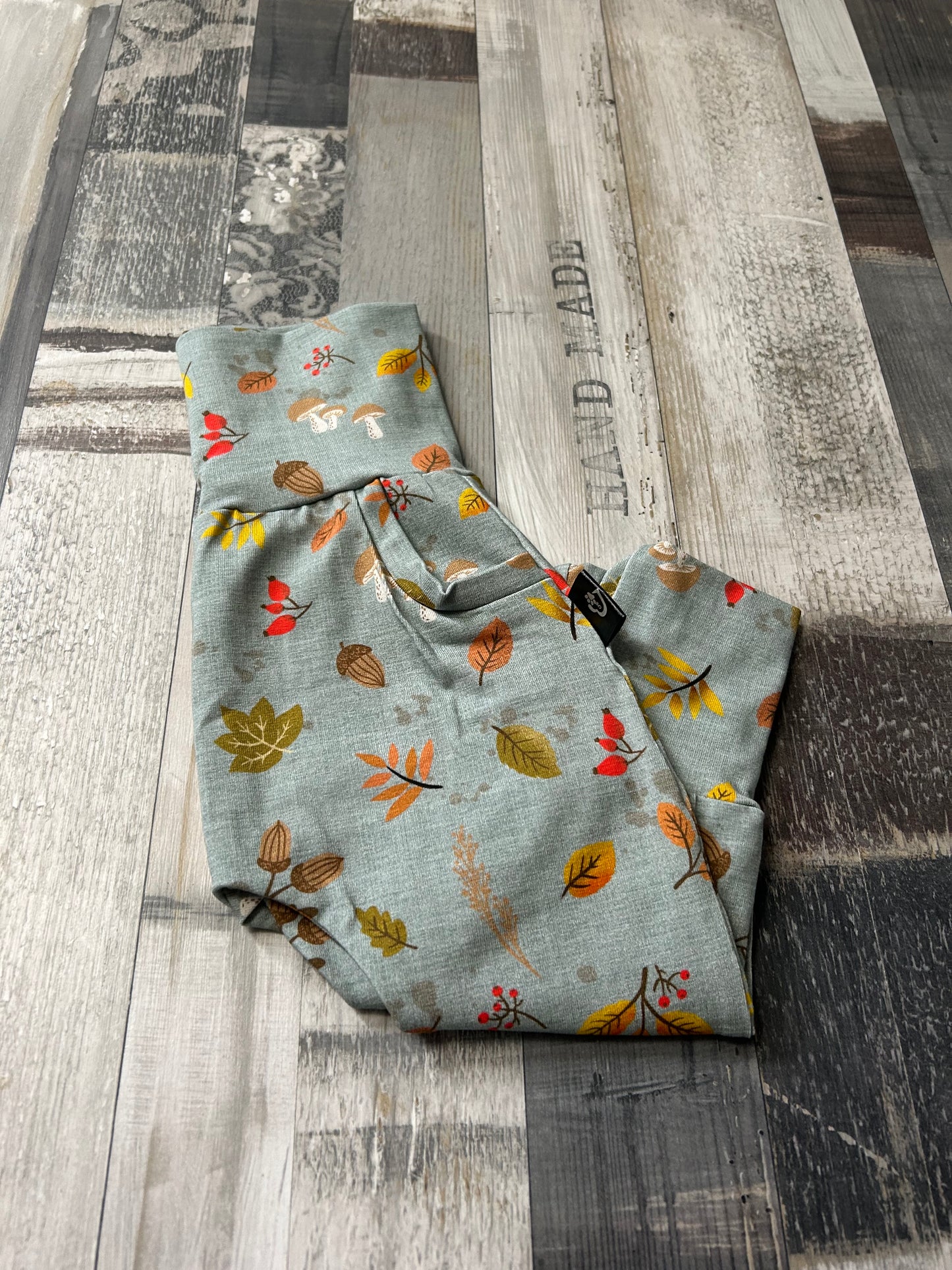 pantalon évolutif feuille d'automne  3-12 mois