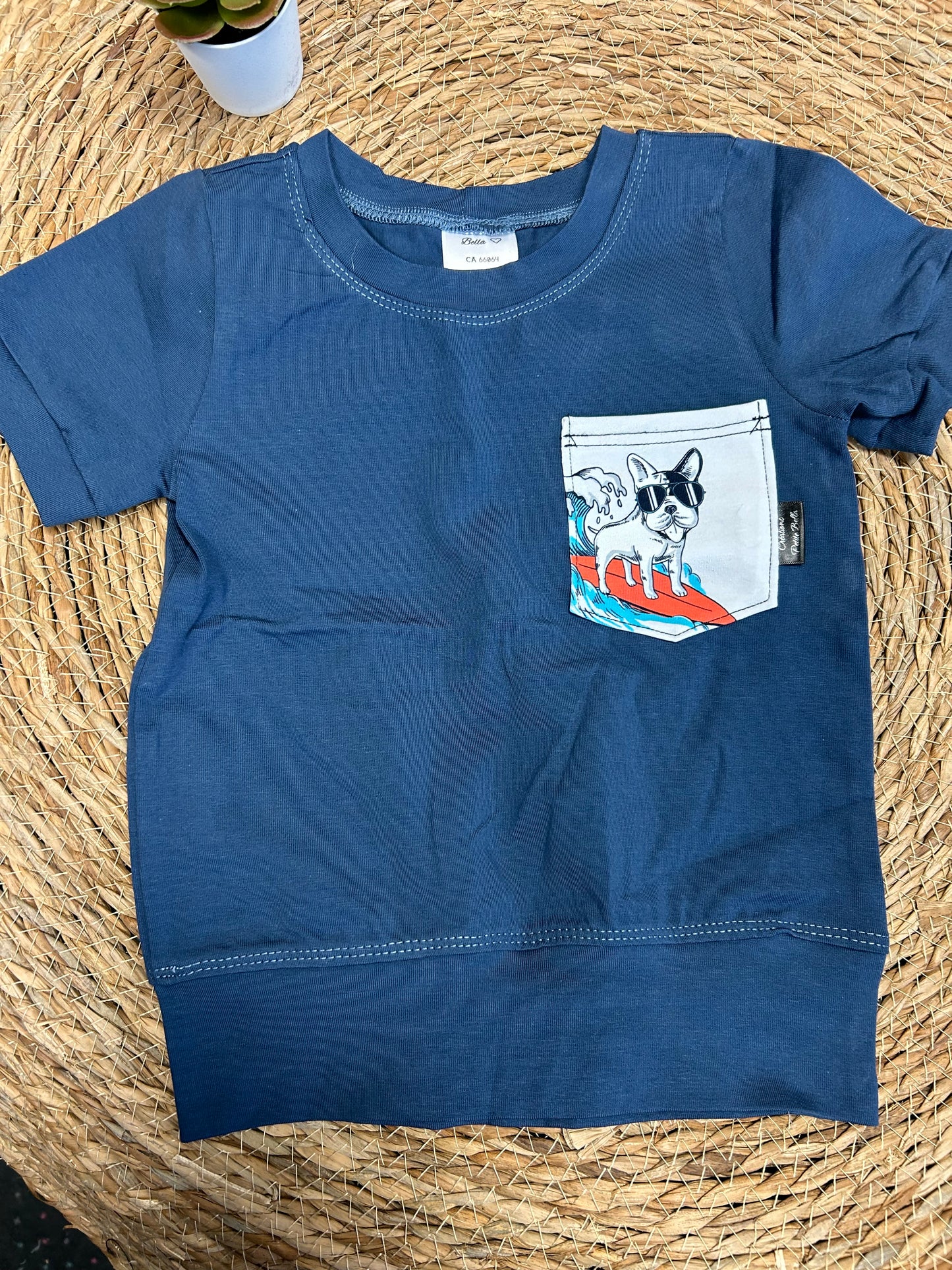 Le basique t-shirt bleu denim 12-36 mois