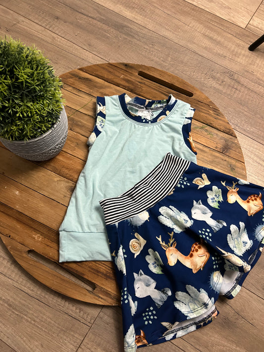 Ensemble évolutive jupe/short et camisole