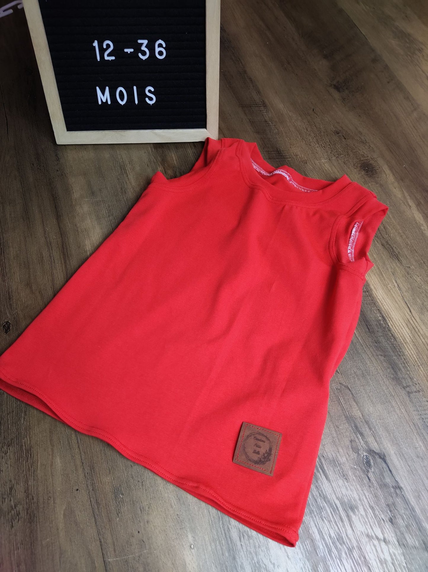 Le basique camisole rouge 12-36 mois